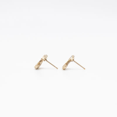 CC Crystal Earrings Gold