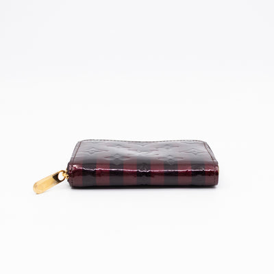 Zippy Coin Purse Vernis Raye Amarante