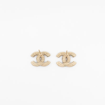 CC Pearls Earrings Gold