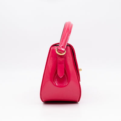 Pasadena Hot Pink Vernis Leather