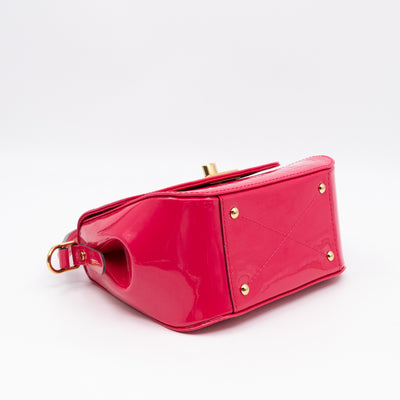 Pasadena Hot Pink Vernis Leather