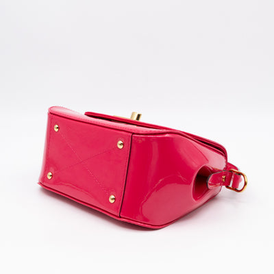 Pasadena Hot Pink Vernis Leather