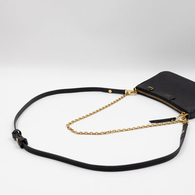 Easy Pouch On Strap Black Monogram Empreinte
