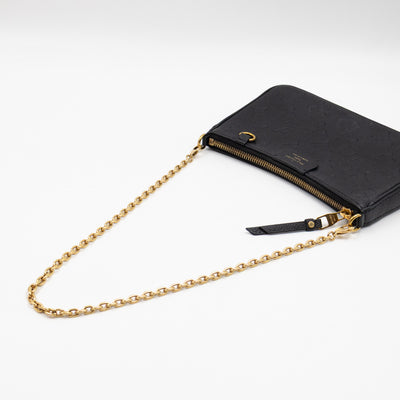 Easy Pouch On Strap Black Monogram Empreinte