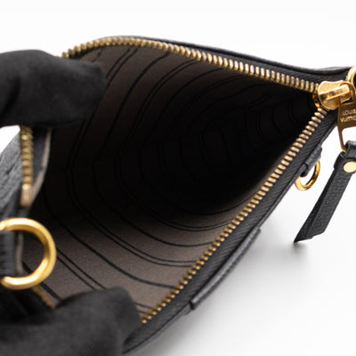Easy Pouch On Strap Black Monogram Empreinte