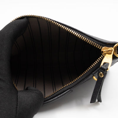 Easy Pouch On Strap Black Monogram Empreinte