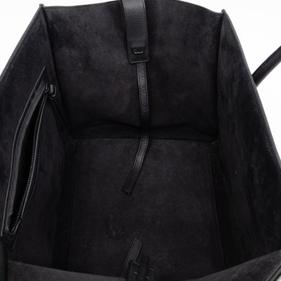 Phantom Medium Luggage Black Leather
