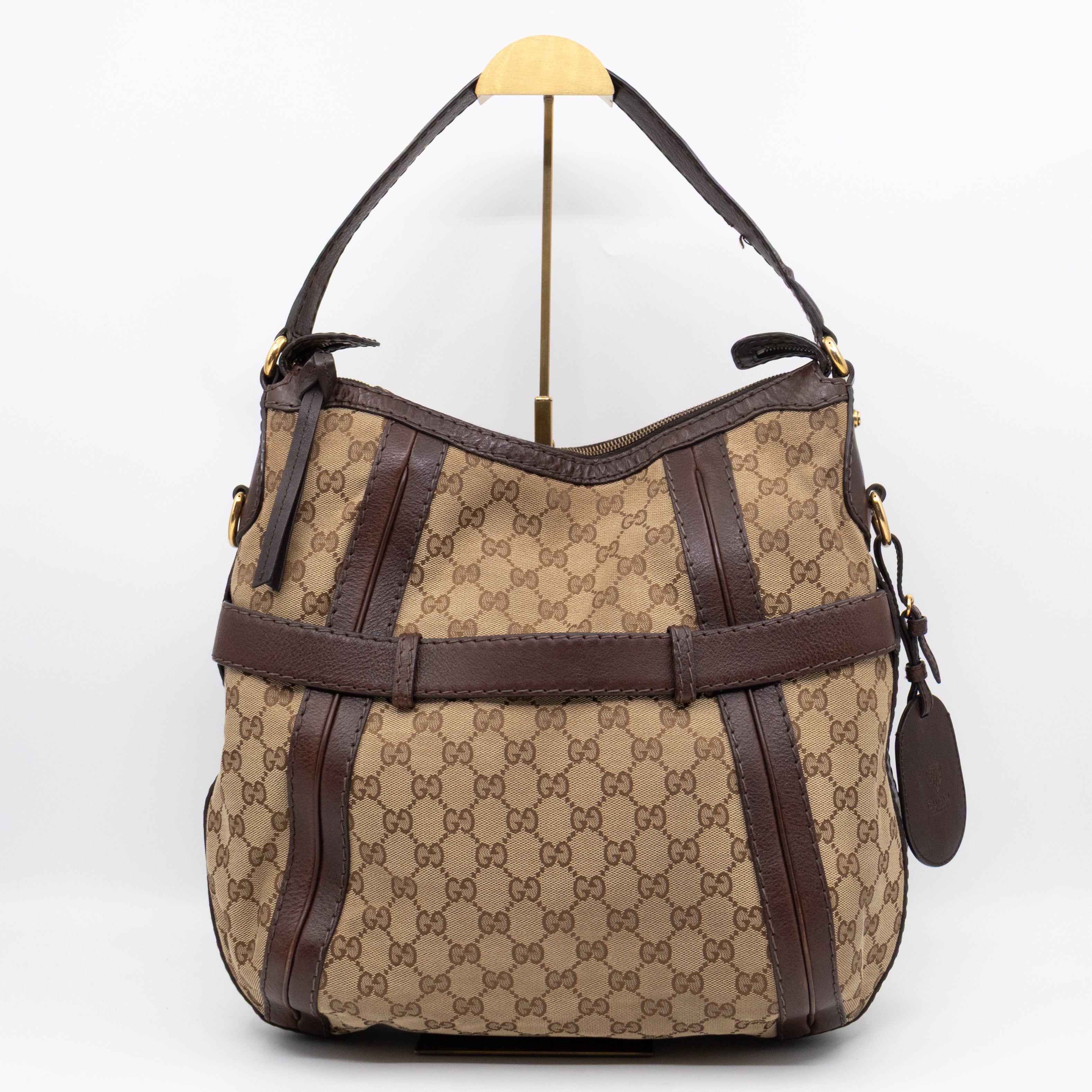 GG Running Hobo Bag Brown