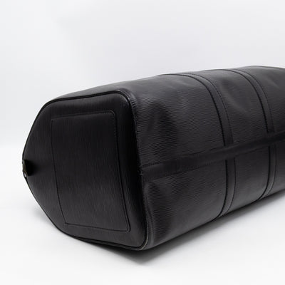 Keepall 50 Black Epi Leather