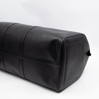 Keepall 50 Black Epi Leather