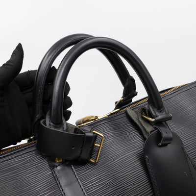 Keepall 50 Black Epi Leather