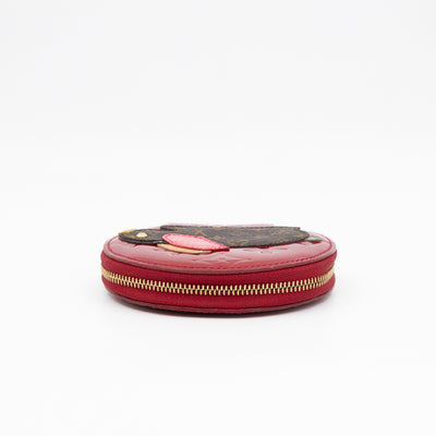Coin Purse Animaux Red Vernis