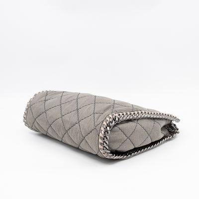 Falabella Mini Tote Grey Quilted Faux Leather