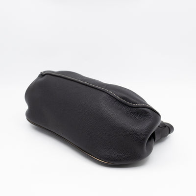 Darryl Clutch Black Grained Leather
