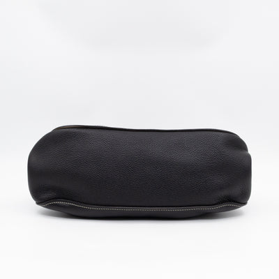 Darryl Clutch Black Grained Leather