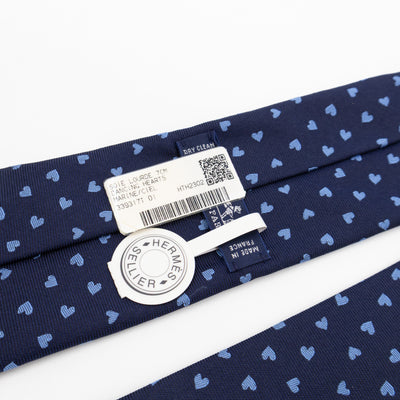 Dancing Hearts Tie Blue