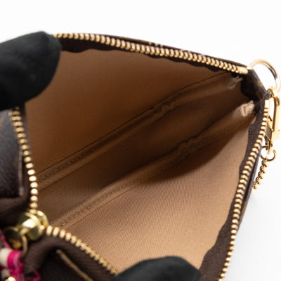 Mini Pochette Accessoires Monogram Christmas Animation