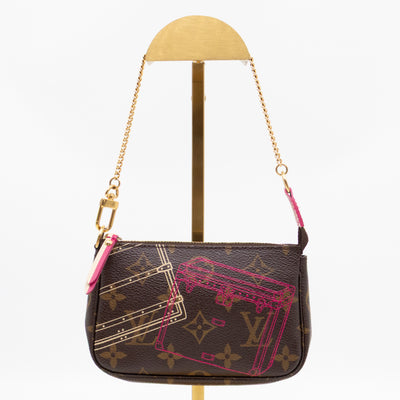 Mini Pochette Accessoires Monogram Christmas Animation