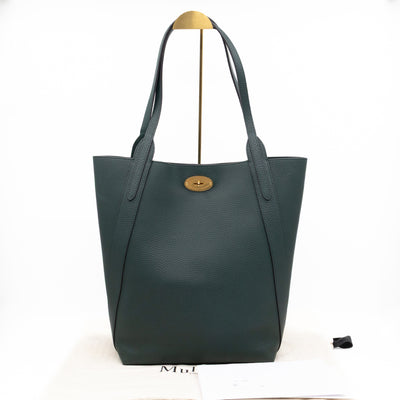North South Bayswater Tote Mulberry Green Heavy Grain Leather