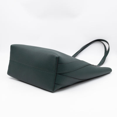 North South Bayswater Tote Mulberry Green Heavy Grain Leather
