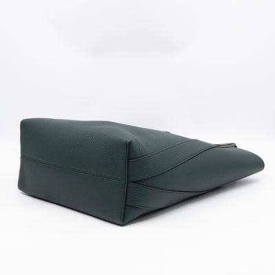 North South Bayswater Tote Mulberry Green Heavy Grain Leather