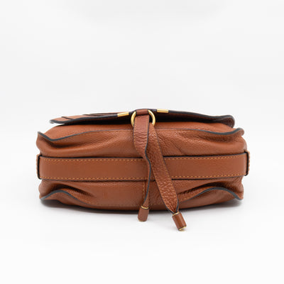 Marcie Medium Crossbody Bag Brown Leather