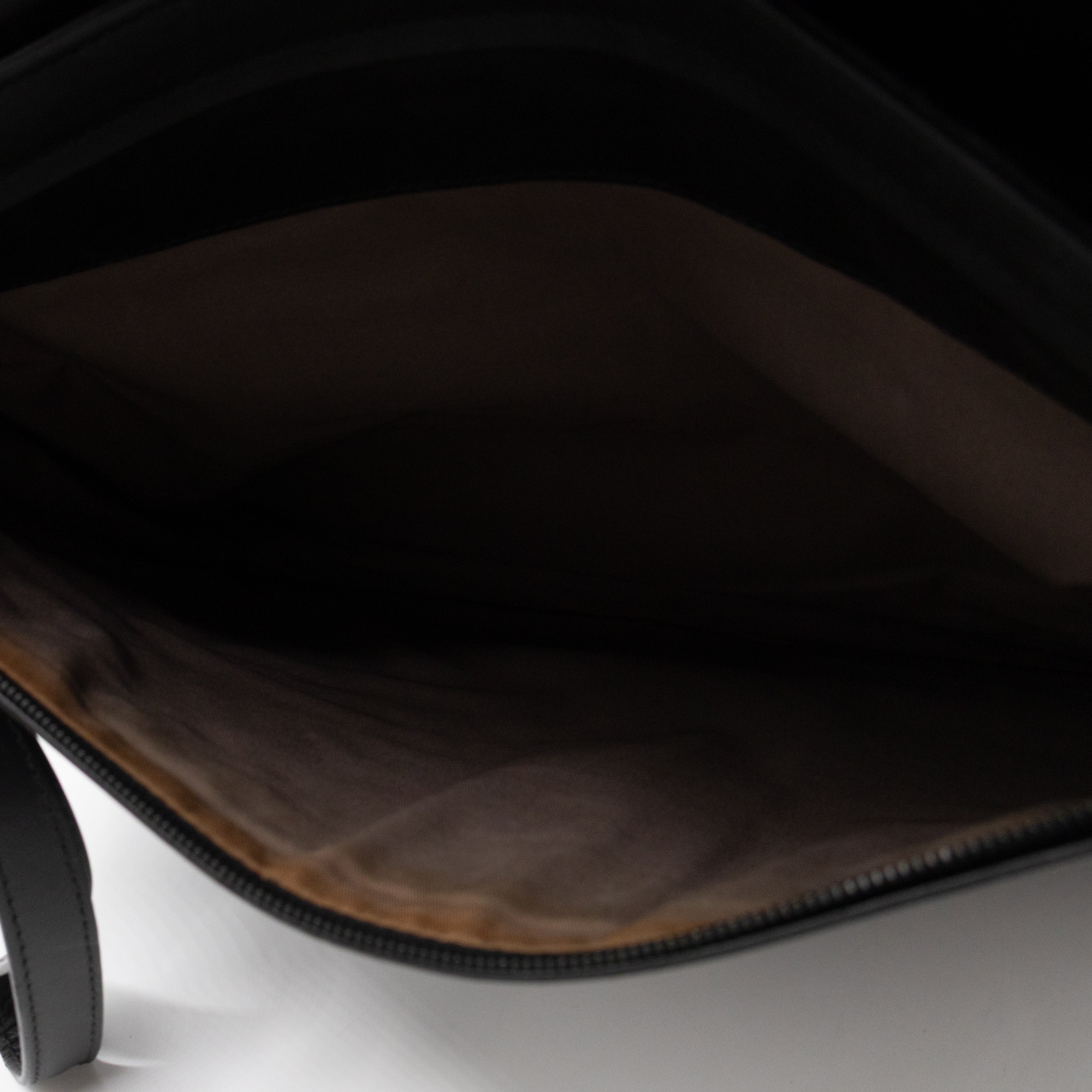 Document Case Black Intrecciato Leather