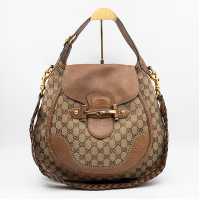 New Pelham Hobo Bag GG Canvas Brown