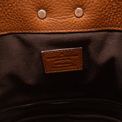Automne-Hiver Defile Homme North South Tote Brown Leather