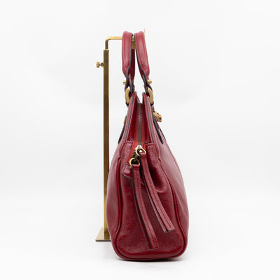 Re(Belle) Medium Shoulder Bag Red Leather