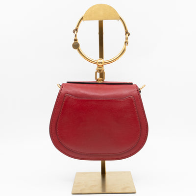Small Nile Bracelet Bag Red Leather