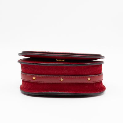Small Nile Bracelet Bag Red Leather