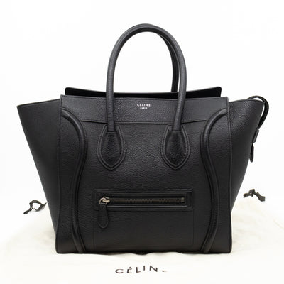 Mini Luggage Black Leather