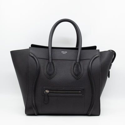 Mini Luggage Black Leather