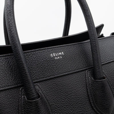 Mini Luggage Black Leather