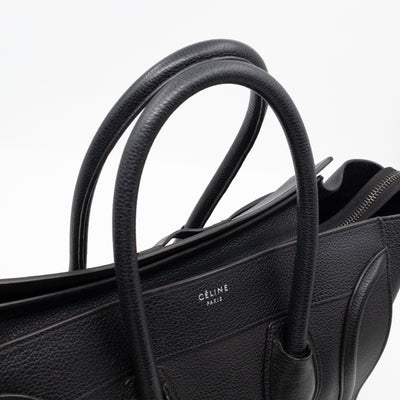 Mini Luggage Black Leather