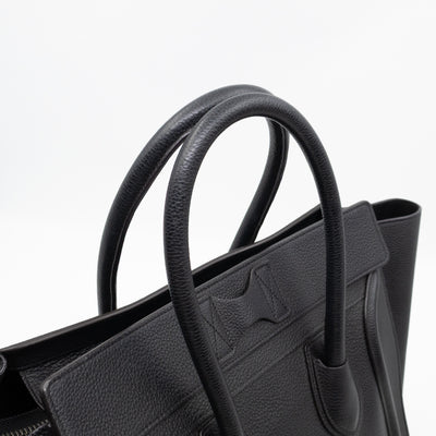 Mini Luggage Black Leather