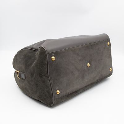 Classic Duffle 12 Bag Grey Suede & Leather