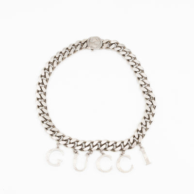 Gucci Script Choker Palladium