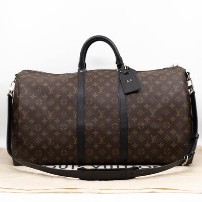 Keepall 55 Bandouliere Monogram Macassar