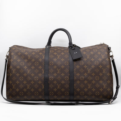 Keepall 55 Bandouliere Monogram Macassar