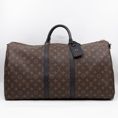Keepall 55 Bandouliere Monogram Macassar