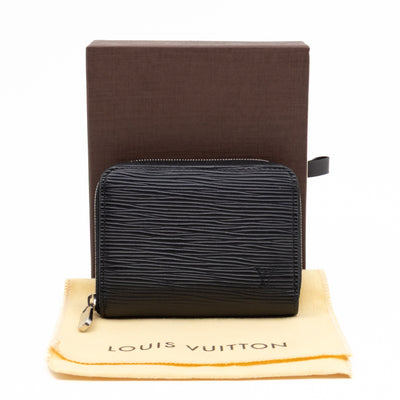 Zippy Coin Purse Black Epi Leather