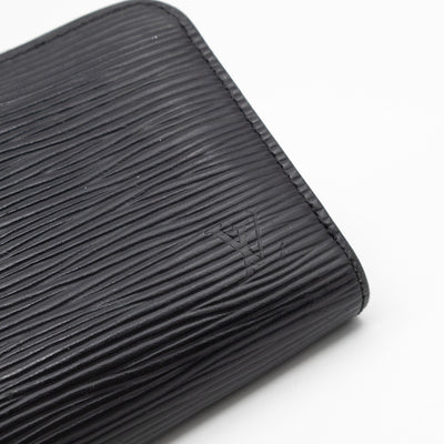 Zippy Coin Purse Black Epi Leather