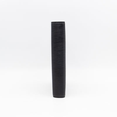 Large Ring Agenda Cover Black Epi Leather
