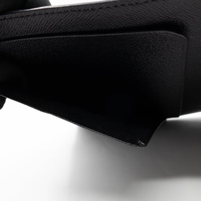 Large Ring Agenda Cover Black Epi Leather