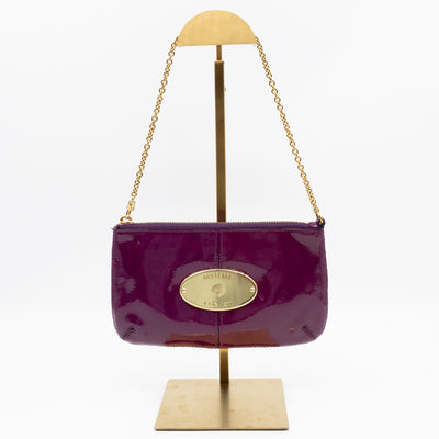 Mini Charlie Pouch Purple Patent Leather
