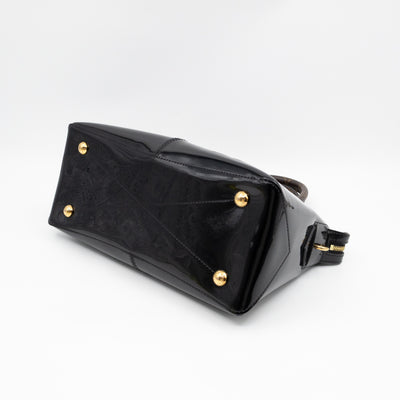 Miroir Tote Metallic Black Vernis