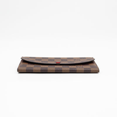 Emilie Wallet Damier Ebene Fucshia