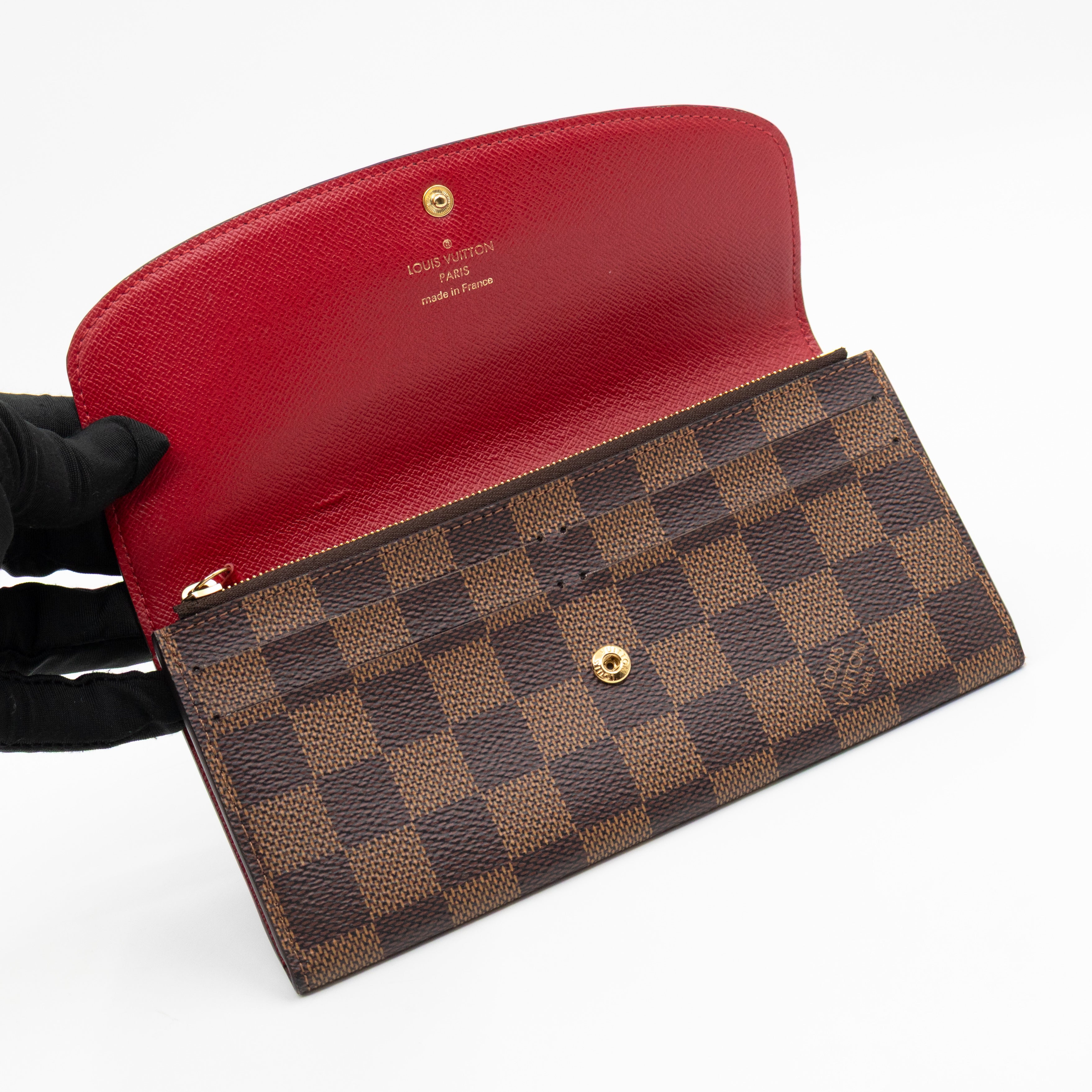 Emilie Wallet Damier Ebene Fucshia